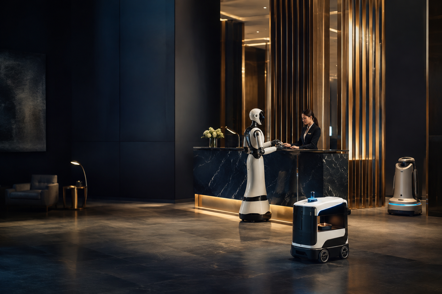 Hospitality robots deployed